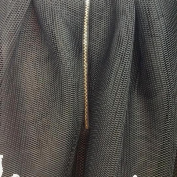 Ina Elastic Waist Soutache White and Black Skirt - Picture 5 of 5